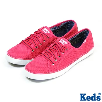 【KEDS】緹花帆布鞋(WF46465)5輕粉紅