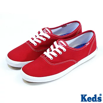 【KEDS】素面休閒帆布鞋(WF31300)5.5火熱紅