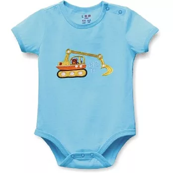 多款繡花純棉男女生包屁衣/哈衣 三角包屁衣 連身衣(藍色挖土機)6M藍色挖土機