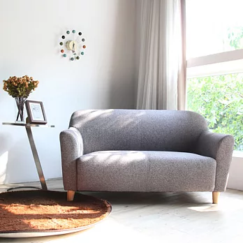 【H&D】布咕簡約雙人沙發灰色