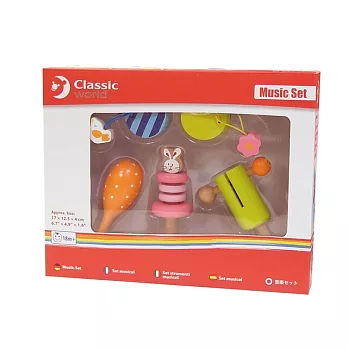 classic world 德國經典木玩客來喜Classic 木製樂器五件組