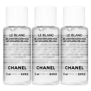 CHANEL 香奈兒 珍珠光感淨白角質調理水(12ml)*3