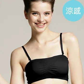 足下物語 百搭平口舒型Bra (S-L) (黑)S黑色