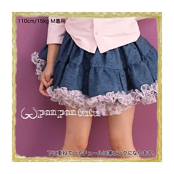 Panpantutu 小公主澎澎裙-丹寧豹紋S