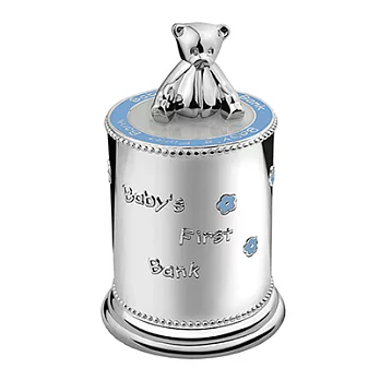 [ZILVERSTAD] 小熊存錢筒 - 藍