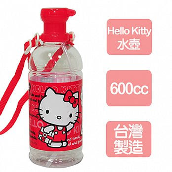 《Hello kitty》彈開式寶特瓶600CC水壺(2入)