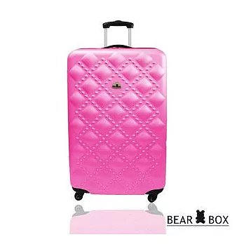 BEAR BOX☆莎莎代言☆時尚香奈兒ABS系列霧面輕硬殼旅行箱/行李箱/登機箱/拉桿箱20吋20吋甜心粉