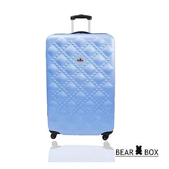 BEAR BOX☆莎莎代言☆時尚香奈兒ABS系列霧面輕硬殼旅行箱/行李箱/登機箱/拉桿箱20吋20吋湖水藍