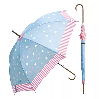 San-X 拉拉熊我愛生活系列淑女系長雨傘。條紋