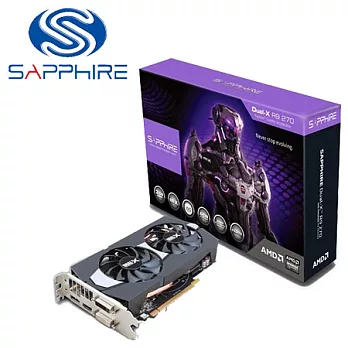 SAPPHIRE 藍寶 DUAL-X R9 270 2GB GDDR5 WITH BOOST & OC 顯示卡