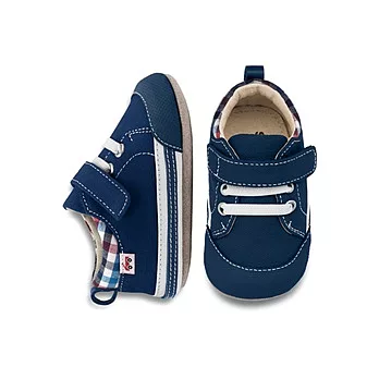 Smaller小外出鞋-深藍帆布風12-18M