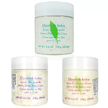 【Elizabeth Arden 雅頓】綠茶蜜滴舒體霜250ml+櫻花蜜滴舒體霜250ml+薰衣草蜜滴舒體霜250ml