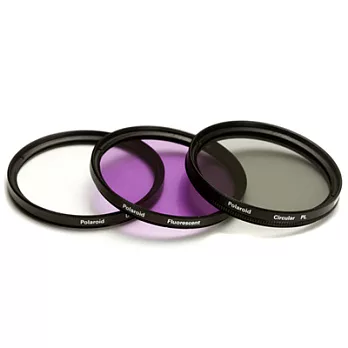 美國【Polaroid】52mm CPL+UV+FLD 三片裝