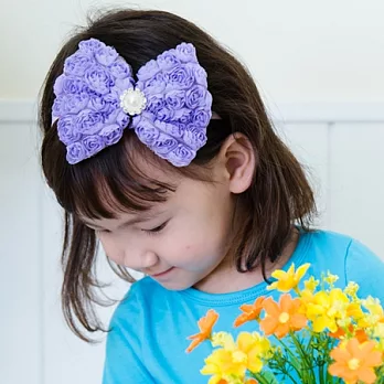 Cutie Bella彈性Rosset Pearl大髮帶-Lilac