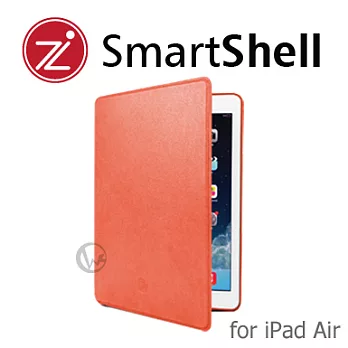 Cozisytle SmartShell 亮彩真皮 無段式調整 iPad Air 平板保護套 辣橘橙