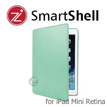 Cozisytle SmartShell 亮彩真皮 無段式調整 iPad mini & mini with Retina 平板保護套 蘋果綠