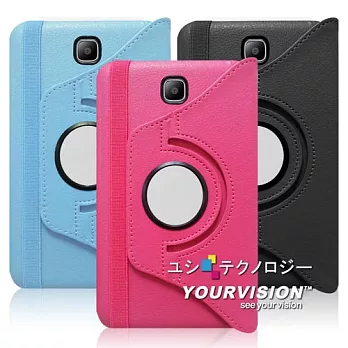 Samsung GALAXY Tab3 7.0 T2100 T2110 P3200 P3210 可旋轉多功能皮套_黑