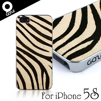 Gaze Zebra Calf Hair iPhone5/5S斑馬紋牛毛背蓋保護殼
