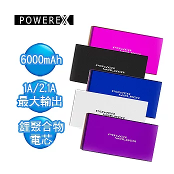 POWEREX 繽紛日系6000mAh行動電源黑色
