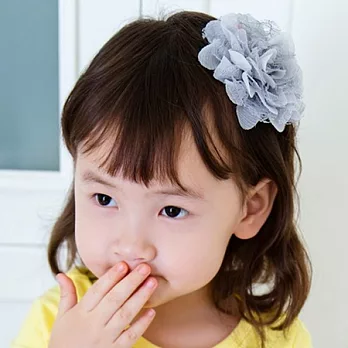 Cutie Bella Lace Camellia 髮夾-Gray
