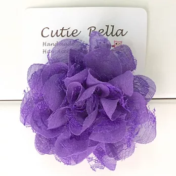 Cutie Bella Lace Camellia 髮夾-Violet