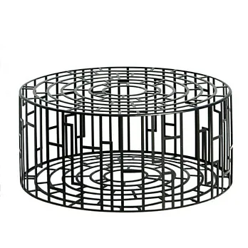 MOROSO Kub 鏤空年輪矮桌凳（大黑）