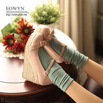 EOWYN。韓系時尚閃亮爆裂紋扣搭高跟鞋/粉色37/EX2844-6268(現貨)37粉色37