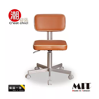 【潮傢俬】Fun方方復古風電腦椅-咖啡