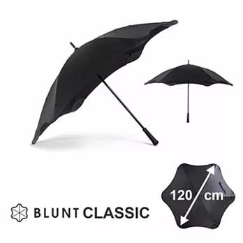 【紐西蘭BLUNT 保蘭特】抗強風 防反傘 抗UV 直傘 大號 CLASSIC時尚黑