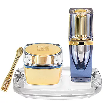 ESTEE LAUDER 雅詩蘭黛 冰河琉再生密碼臉部尊寵 乳霜50ml/精萃油15ml