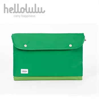 Hellolulu Tess-15吋輕便手拿電腦包-草綠