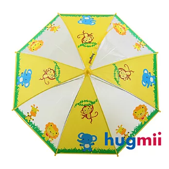 【hugmii】童趣造型兒童雨傘_動物園黃色