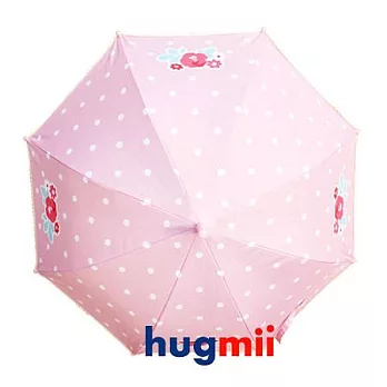 【Hugmii】可愛花朵兒童自動雨傘_粉色粉色