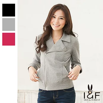 INF全尺碼 英倫騎士風拉鍊外套NY8288M灰色