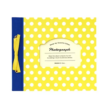 FUJIFILM instax mini 拍立得底片專用 緞帶相本/DCP-AL1-黃