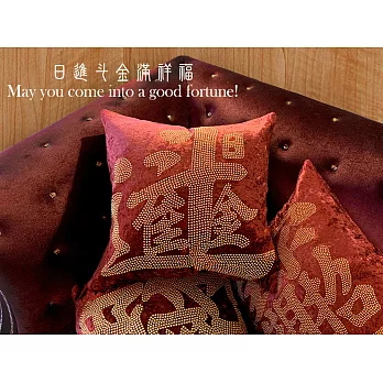 【GFSD】璀璨開運抱枕-【日進斗金滿祥福】