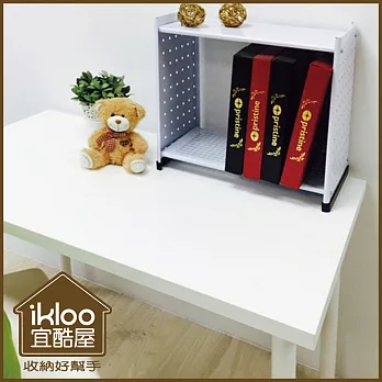 【ikloo】貴族風延伸式組合書櫃(雜誌版)-現代白
