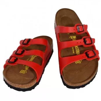 【UH】BIRKENSTOCK勃肯 - 夏日經典休閒涼鞋(女款)EUR36 - 紅色