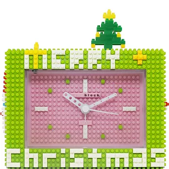 nanoblock alarm clock 迷你積木造型鬧鐘綠色