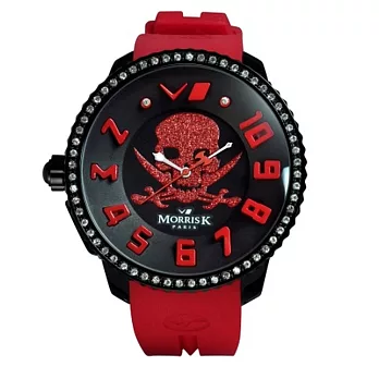 【MORRIS K】 反轉世界晶鑽潮流腕錶 MK13045-AA01