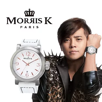 【MORRIS K】羅志祥代言 經典復古大三針時尚腕錶 MK12025-XA04