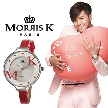 【MORRIS K】羅志祥代言 巴黎甜心時尚腕錶 MK151951-SRSR