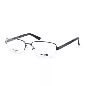 GRIXE 輕量鈦合金 商務半框平光眼鏡1022-C2灰