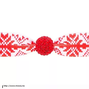 EMI❤JAY 美國知名手工髮飾手環 Crystal Beads - FAIR ISLE WITH RUBY