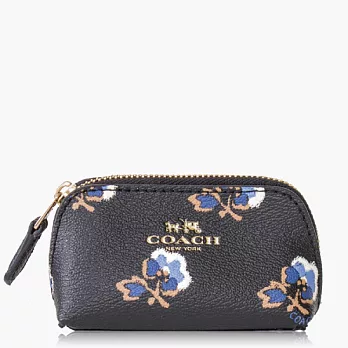 【COACH 零錢收納】PVC / 鑰匙圈 / 零錢包_黑色