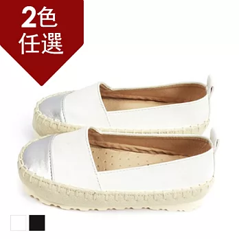 FUFA MIT 金屬拼色懶人鞋  ( FNB12) 共2色21白色