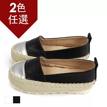 FUFA MIT 金屬拼色懶人鞋  ( FNB12) 共2色16黑色