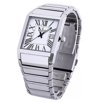 【CLOIE】羅馬之愛不鏽鋼時尚腕錶-白/30mm CL11015-DA20