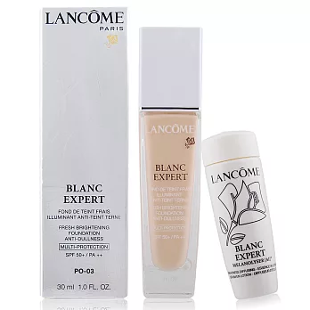 LANCOME 蘭蔻 激光煥白粉底液(30ml)多色任選加送精華玫瑰露(15ML)#O-03