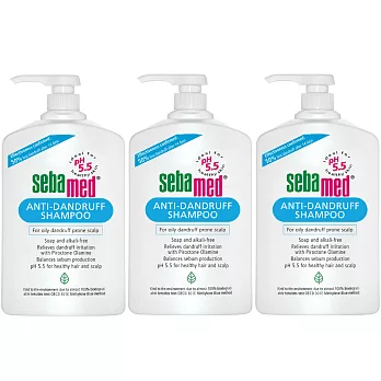 【U】sebamed 施巴 - 油性洗髮乳1000ml 家庭組(3瓶/組)